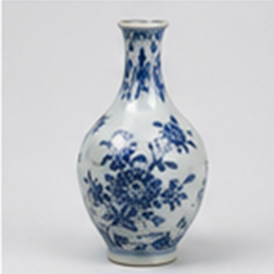 清式青花笔筒 · 品相完整
