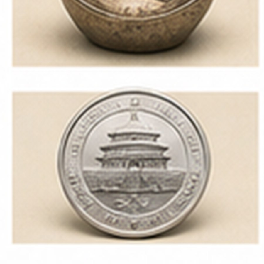 古韵民国双旗币 · 品相完整