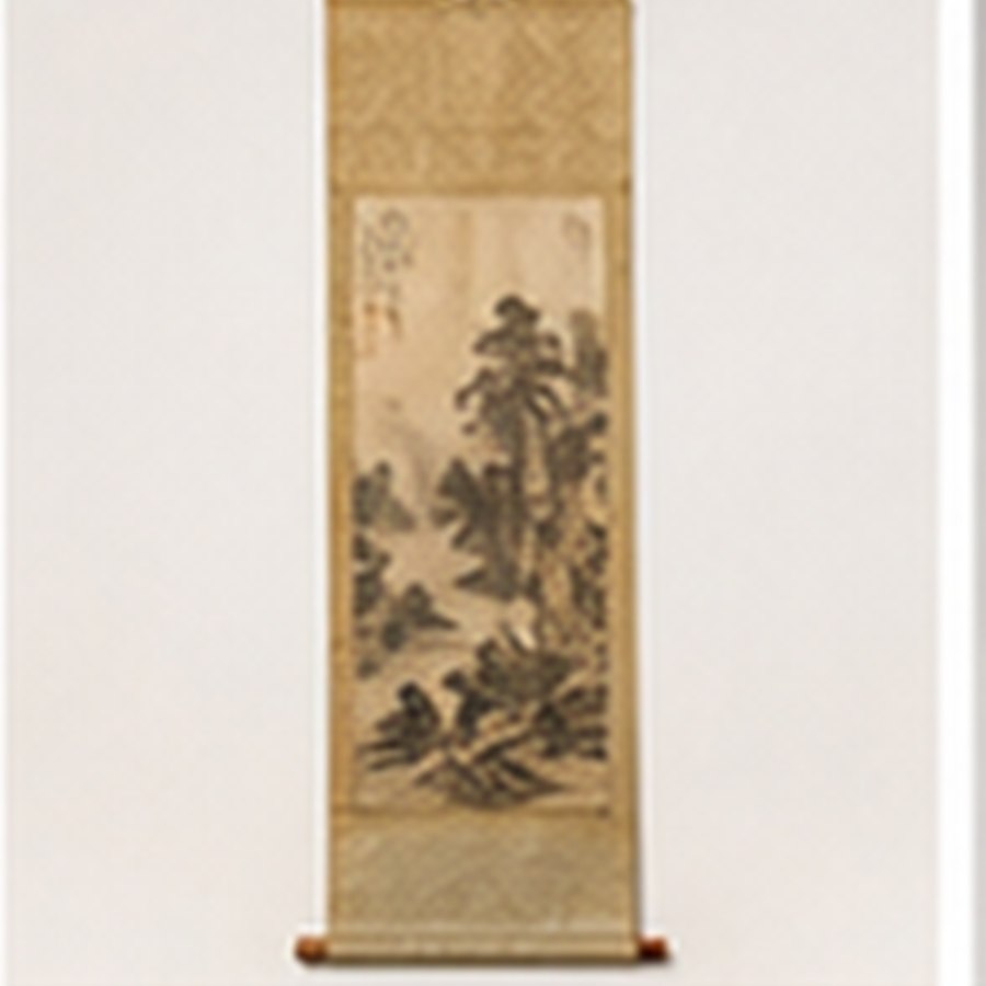 旧藏山水立轴 · 包浆自然